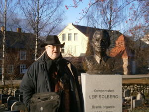 Honoured in his own time: the bust of Leif Solberg