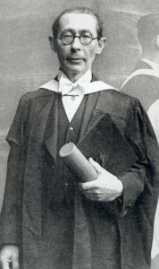 Gal with Honorary doctorate, Edinburgh, 1948