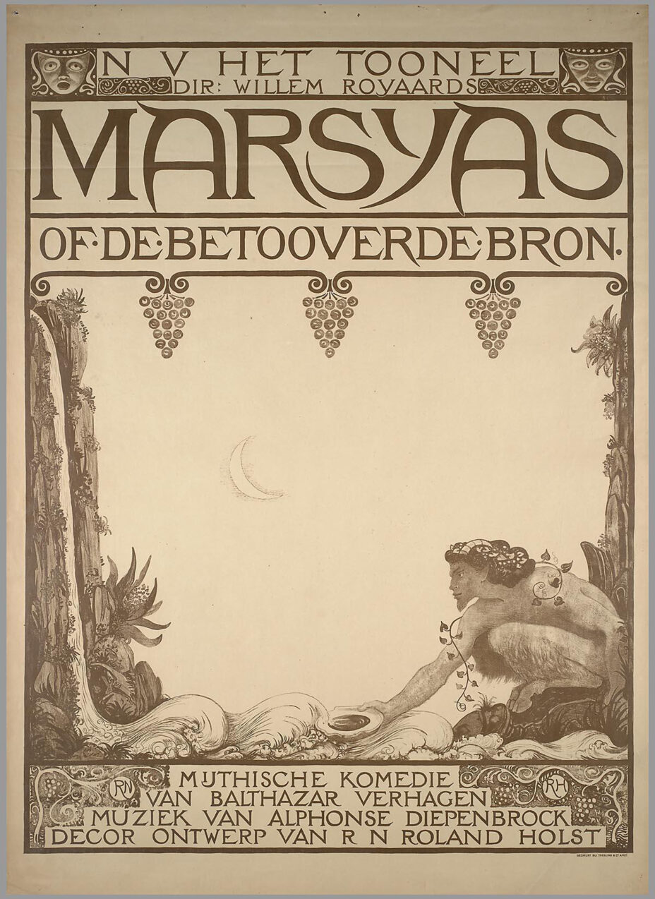 Poster for Marsyas by R. N. Roland Holst